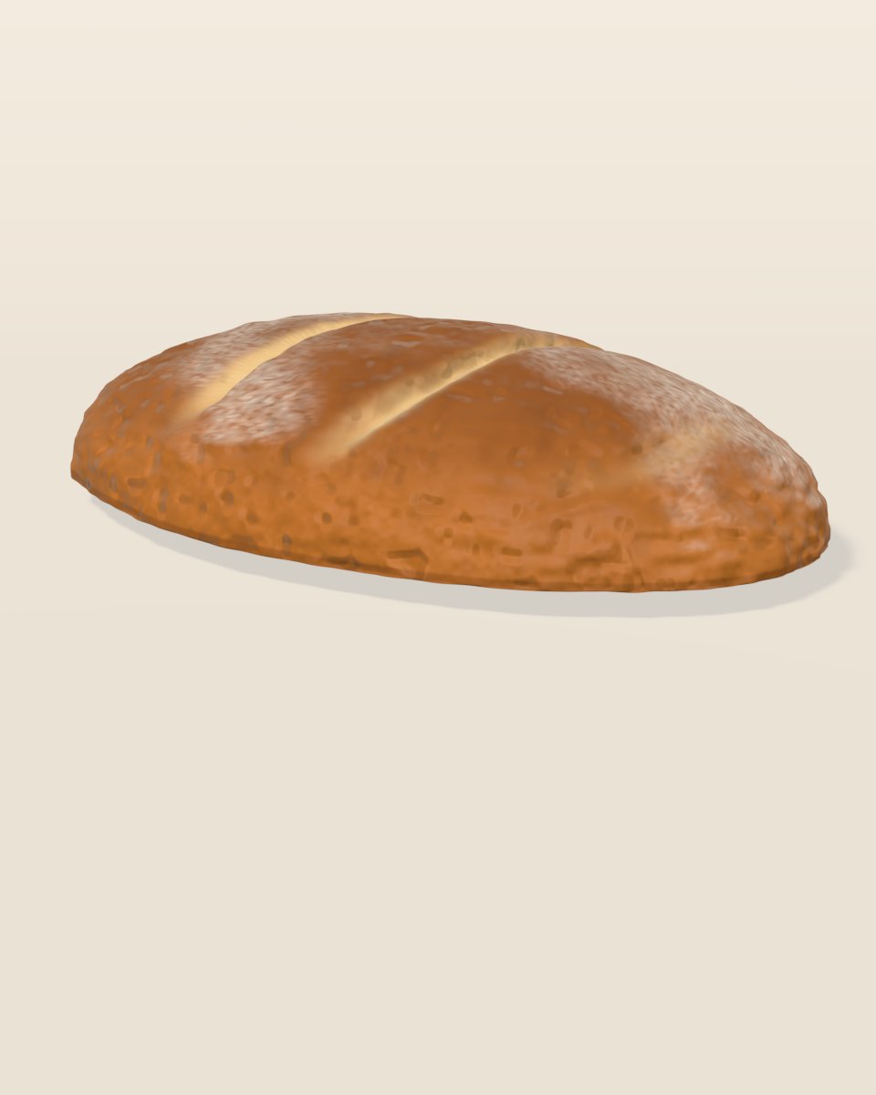 A floured country bâtard loaf with three scores