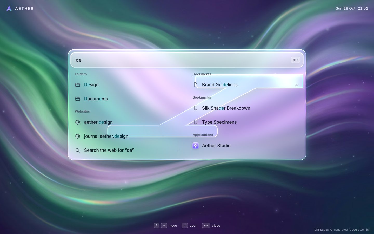 The finished palette mid-glide: 